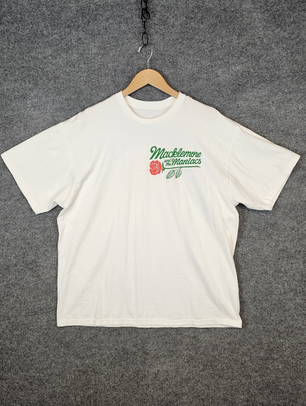 Macklemore and The Maniacs Rare Unisex Graphic Tour Tee - White